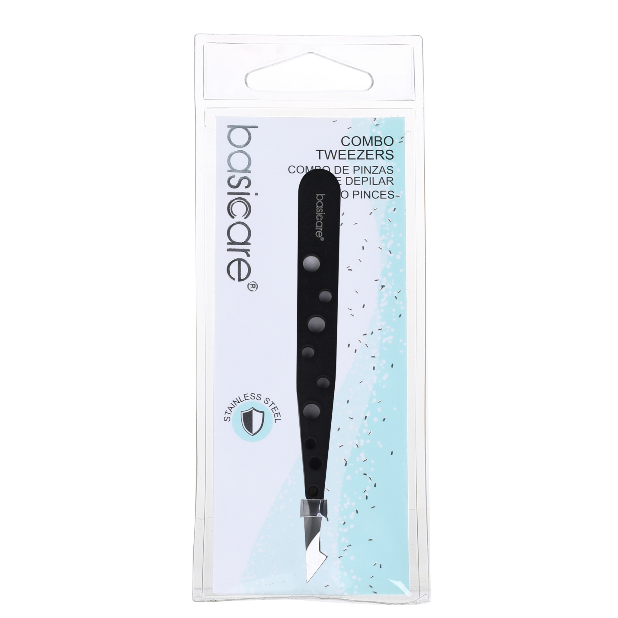 Precision Pro Slant-Point Tweezer Stainless Steel by basicare