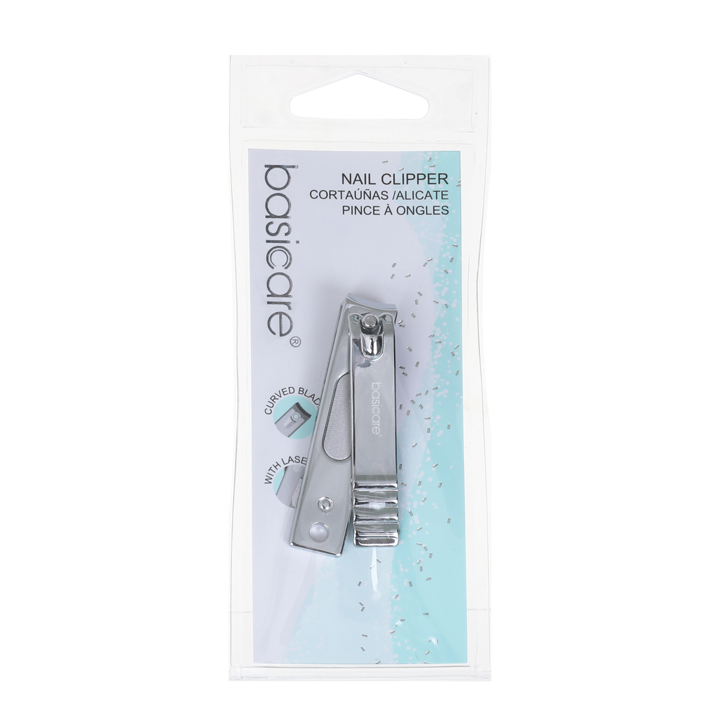 Contoured Blades Nail clipper with Laser File by basicare