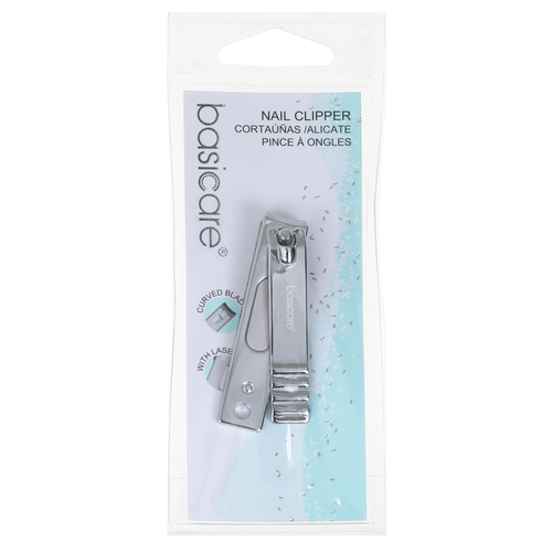 Contoured Blades Nail clipper with Laser File by basicare
