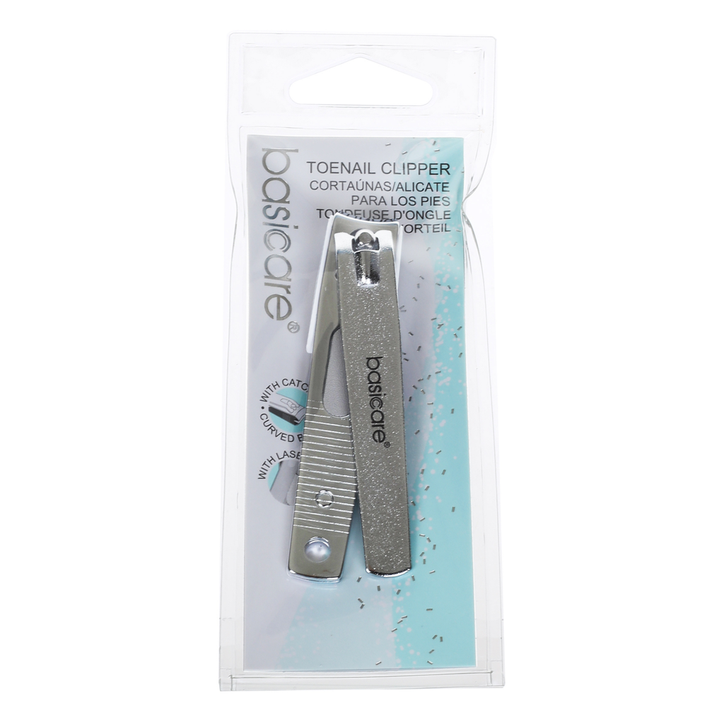 Contoured Blades Toenail Clipper with Laser File & Catcher