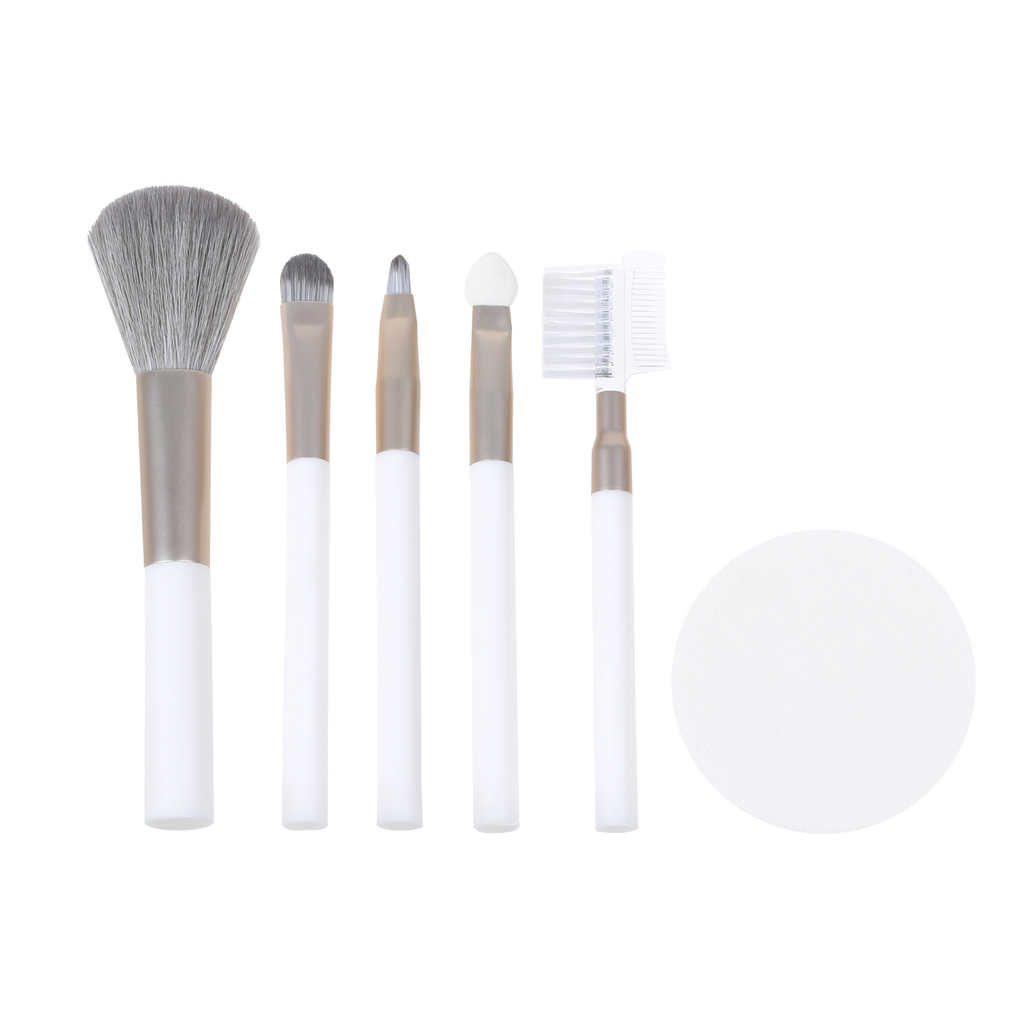 Cosmetic Tool Kit Blusher Brush Eyeshadow Brush Eyeshadow Applicator Brow & Lash Comb Foundation sponge