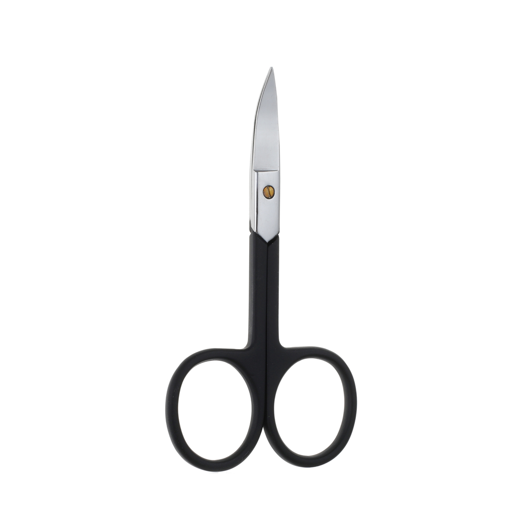 Rubber Grip Nail Scissor Curved Blade by basicare