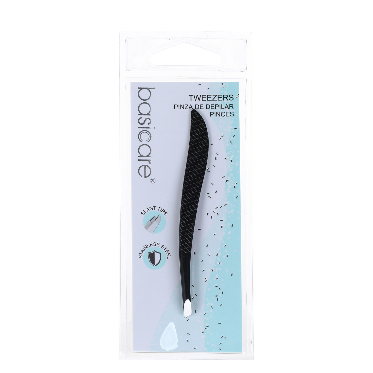 Curved Slant Tweezer Stainless Steel