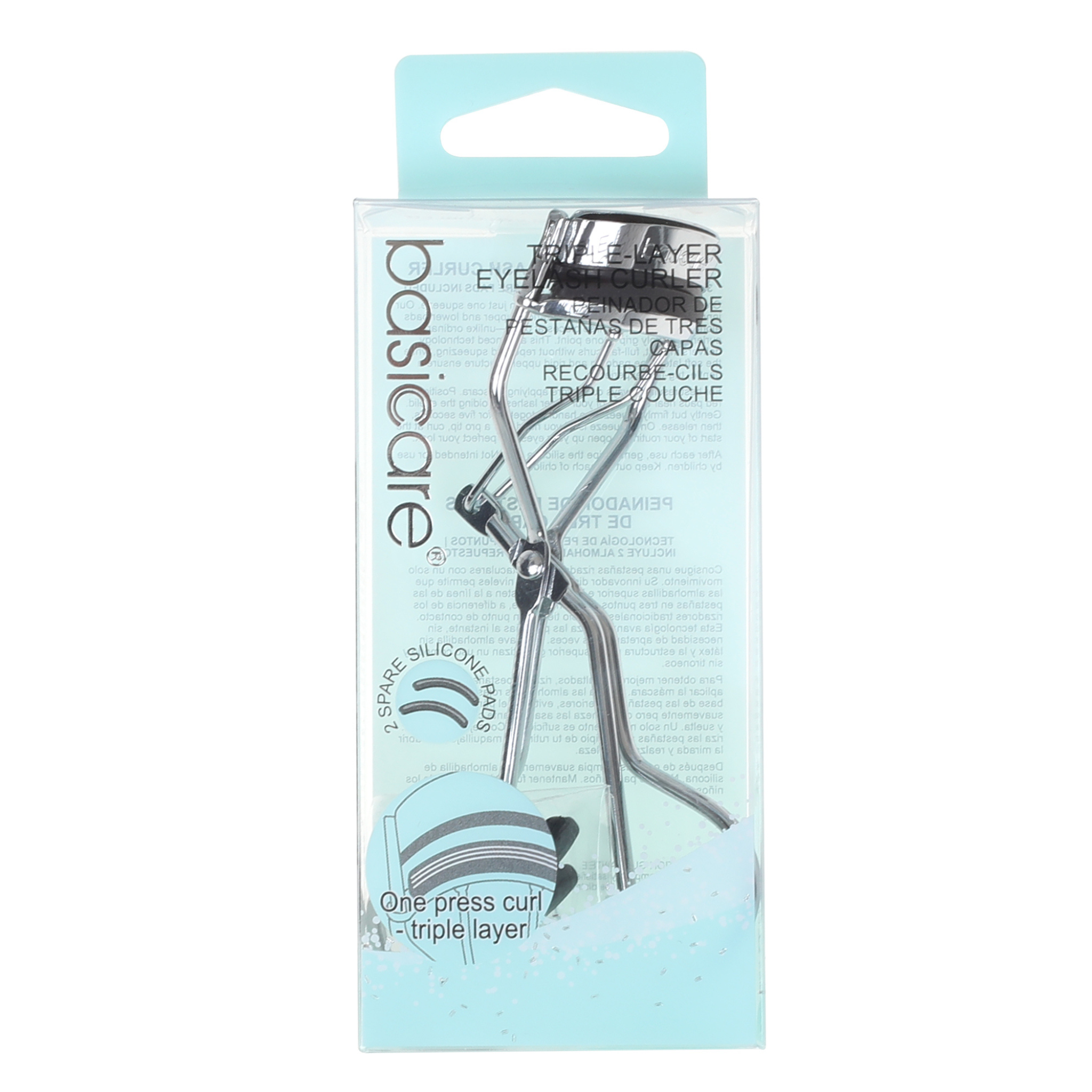 Triple-Layer Eyelash Curler with 2 Spare Pads