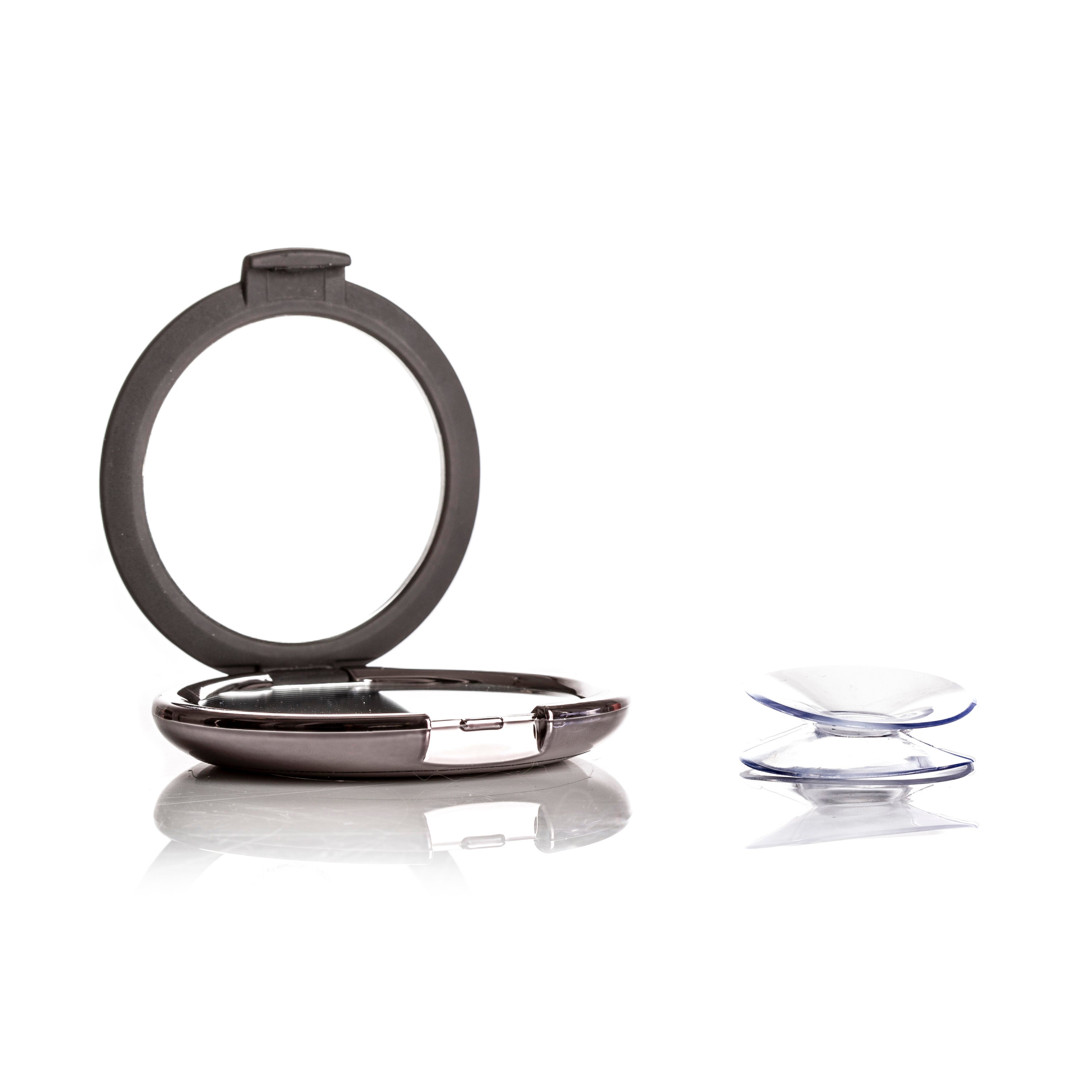 Hands Free Duo Compact Mirror 1x/2x with Suction Cup