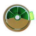 Mini 7-Day Rotary Pill Box, Kiwi by basicare