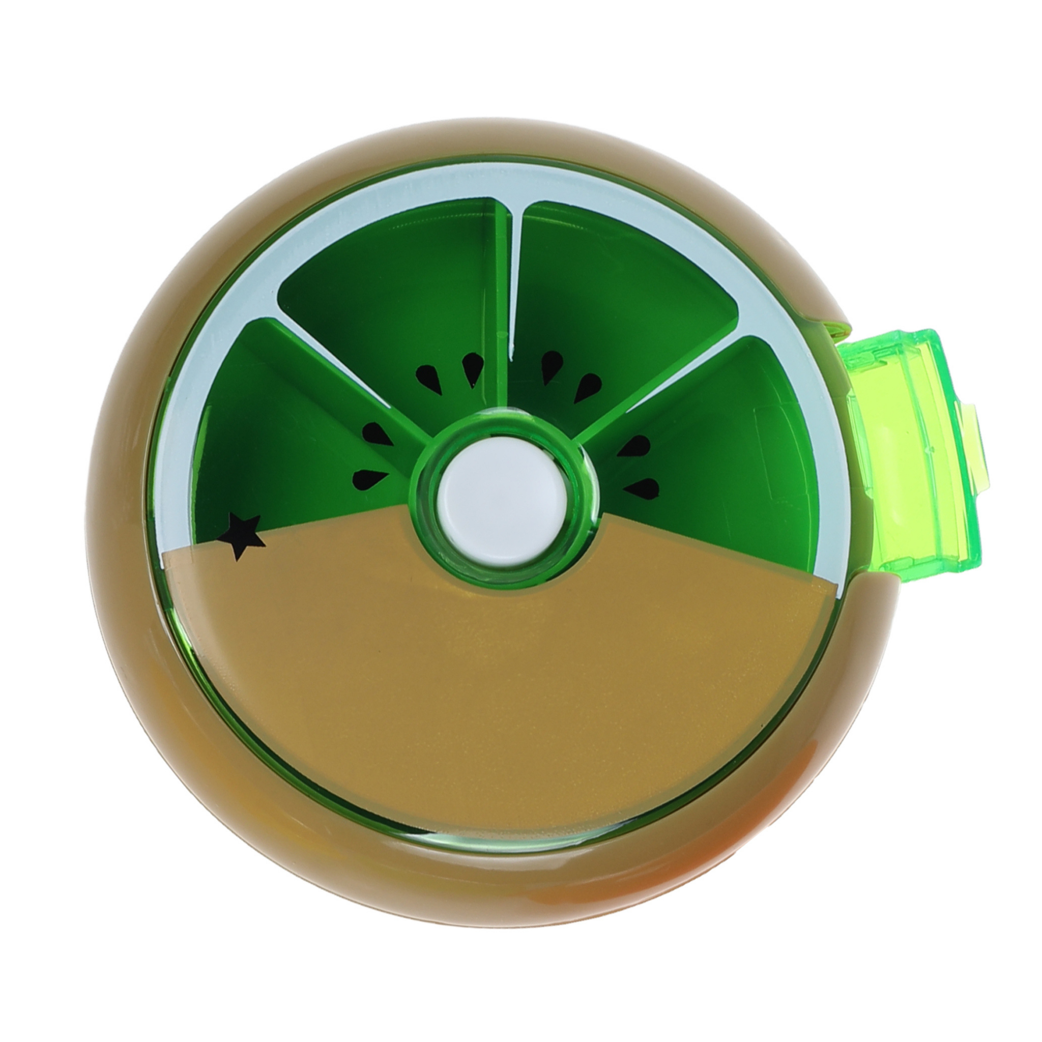Mini 7-Day Rotary Pill Box, Kiwi by basicare