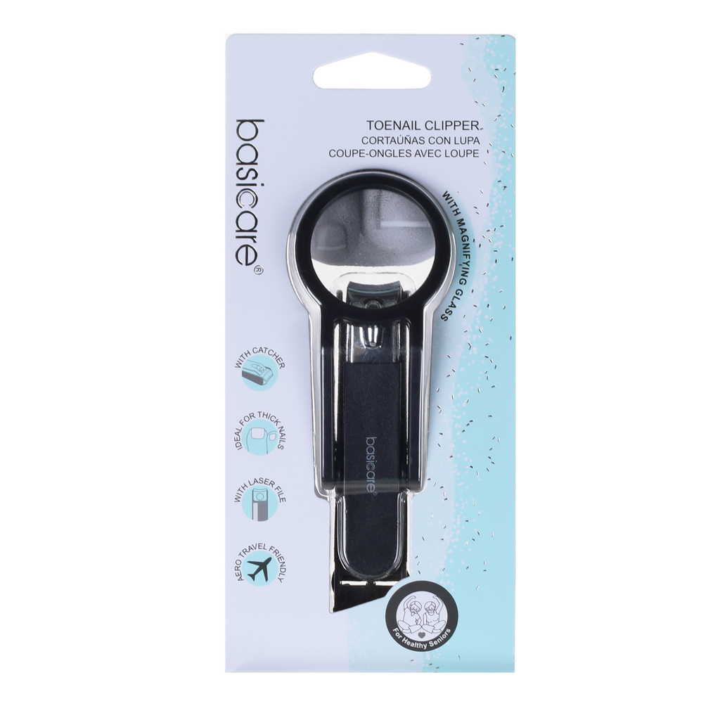 basicare Toenail Clipper With Magnifying Glass by basicare