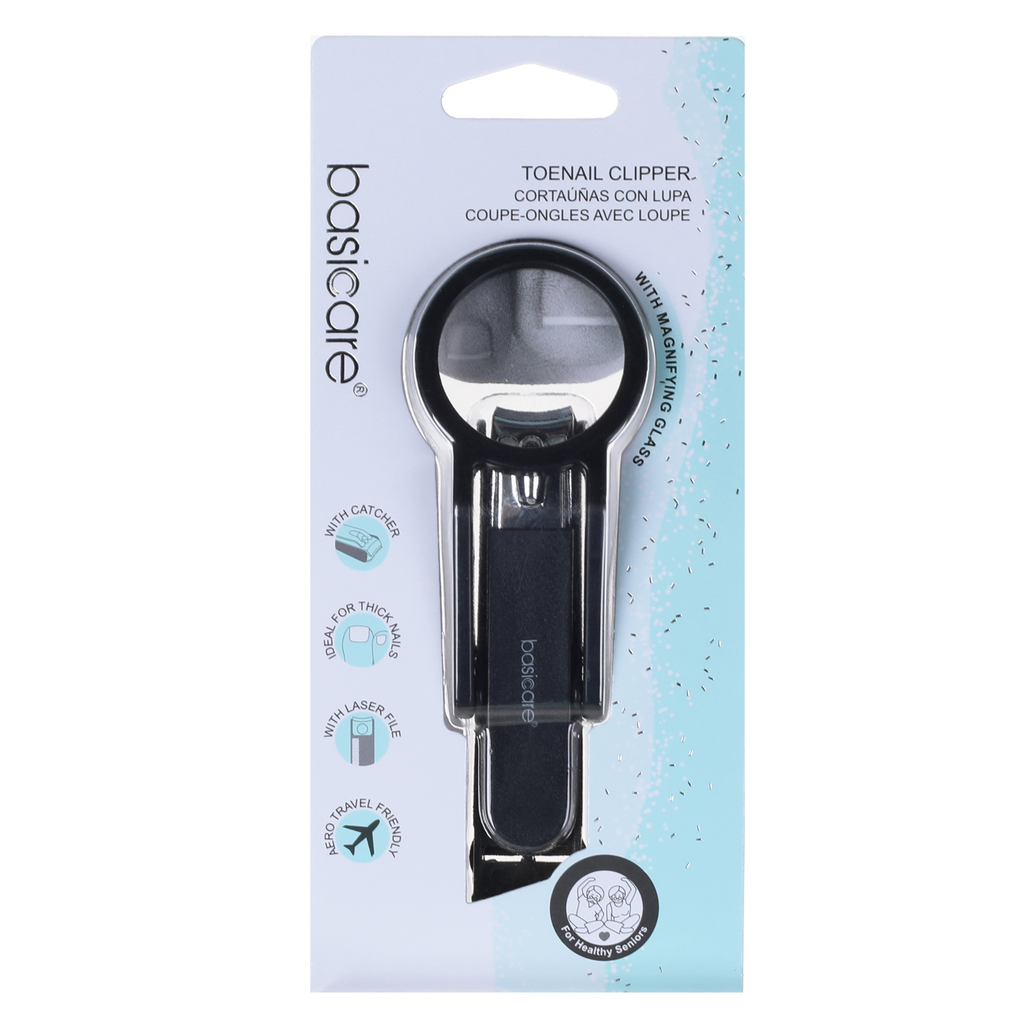 basicare Toenail Clipper With Magnifying Glass by basicare