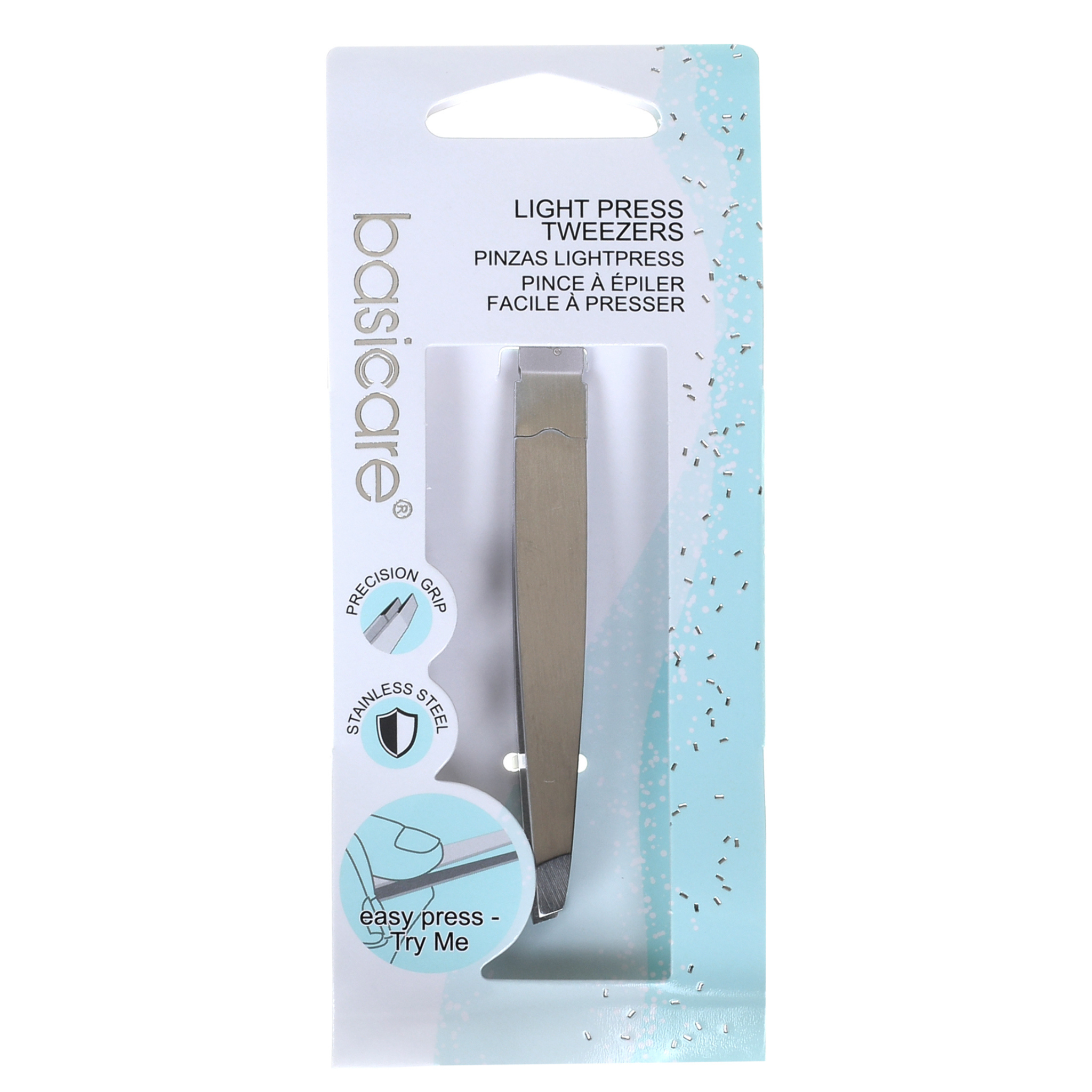 LightPress Stainless Steel Tweezers