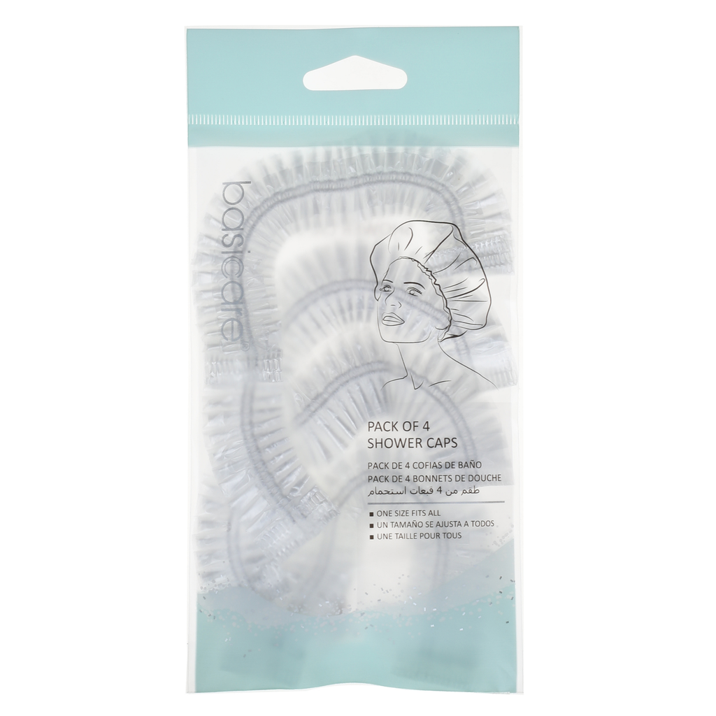 Travel Shower Caps 4 Pack
