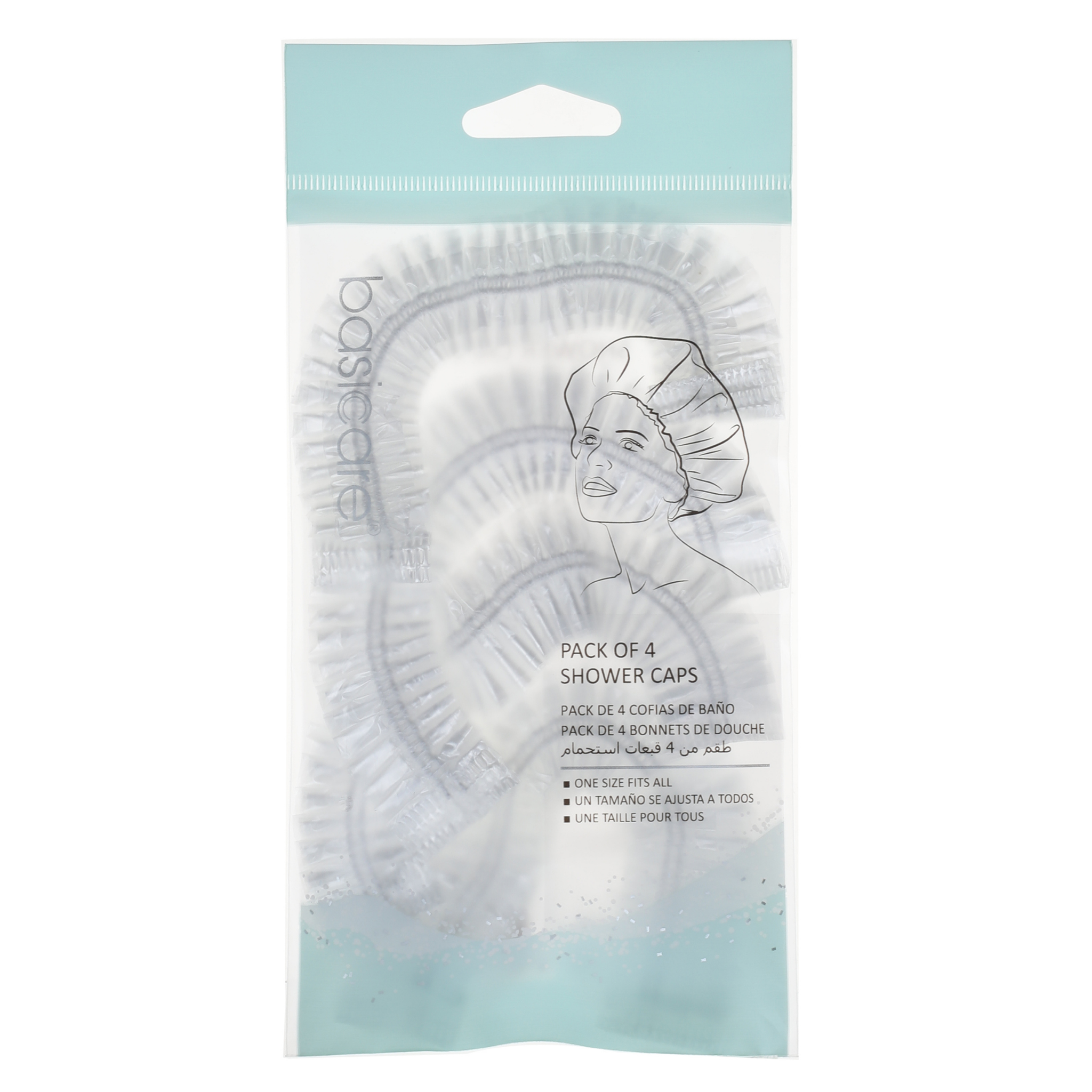 Travel Shower Caps 4 Pack