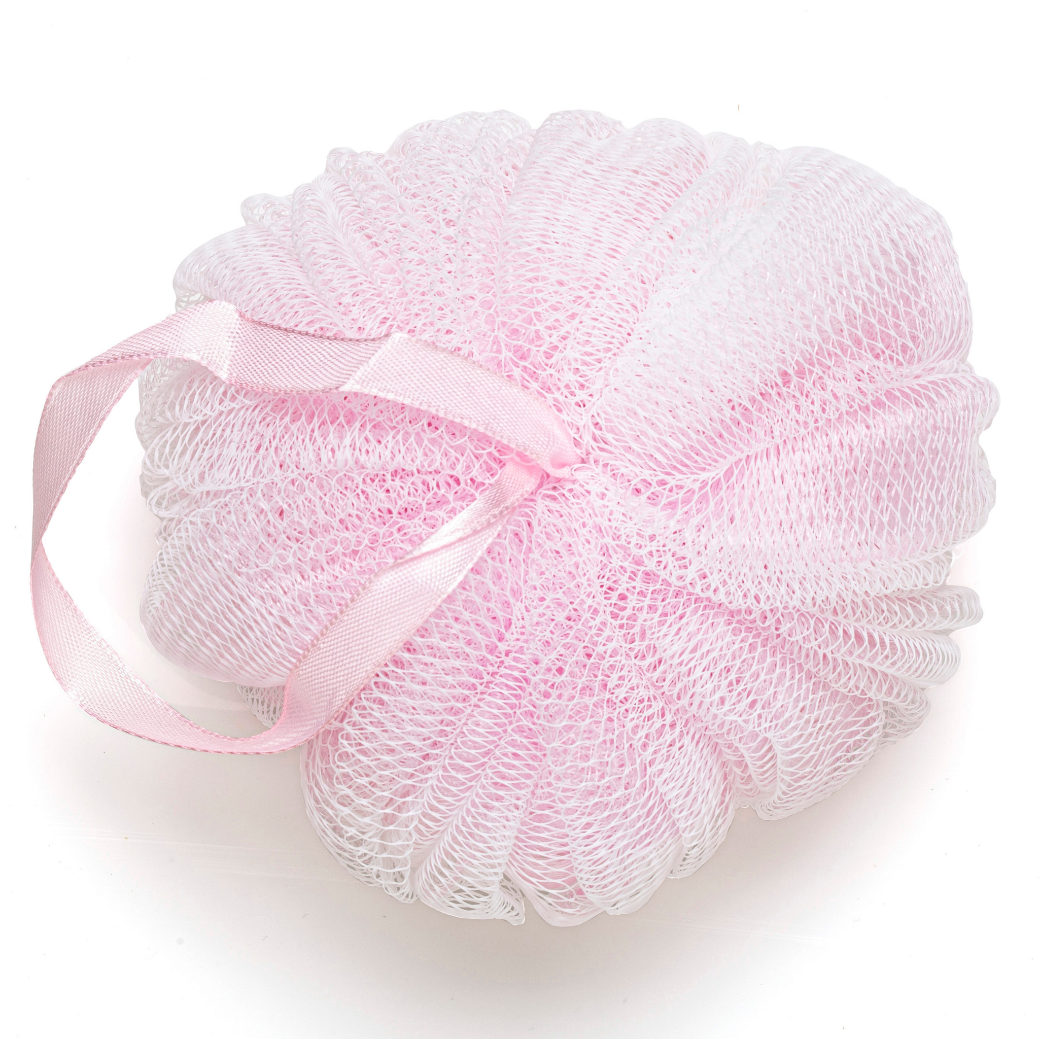 Mesh Pumpkin Body Sponge 70 gram (2.47Oz) (pink) by basicare