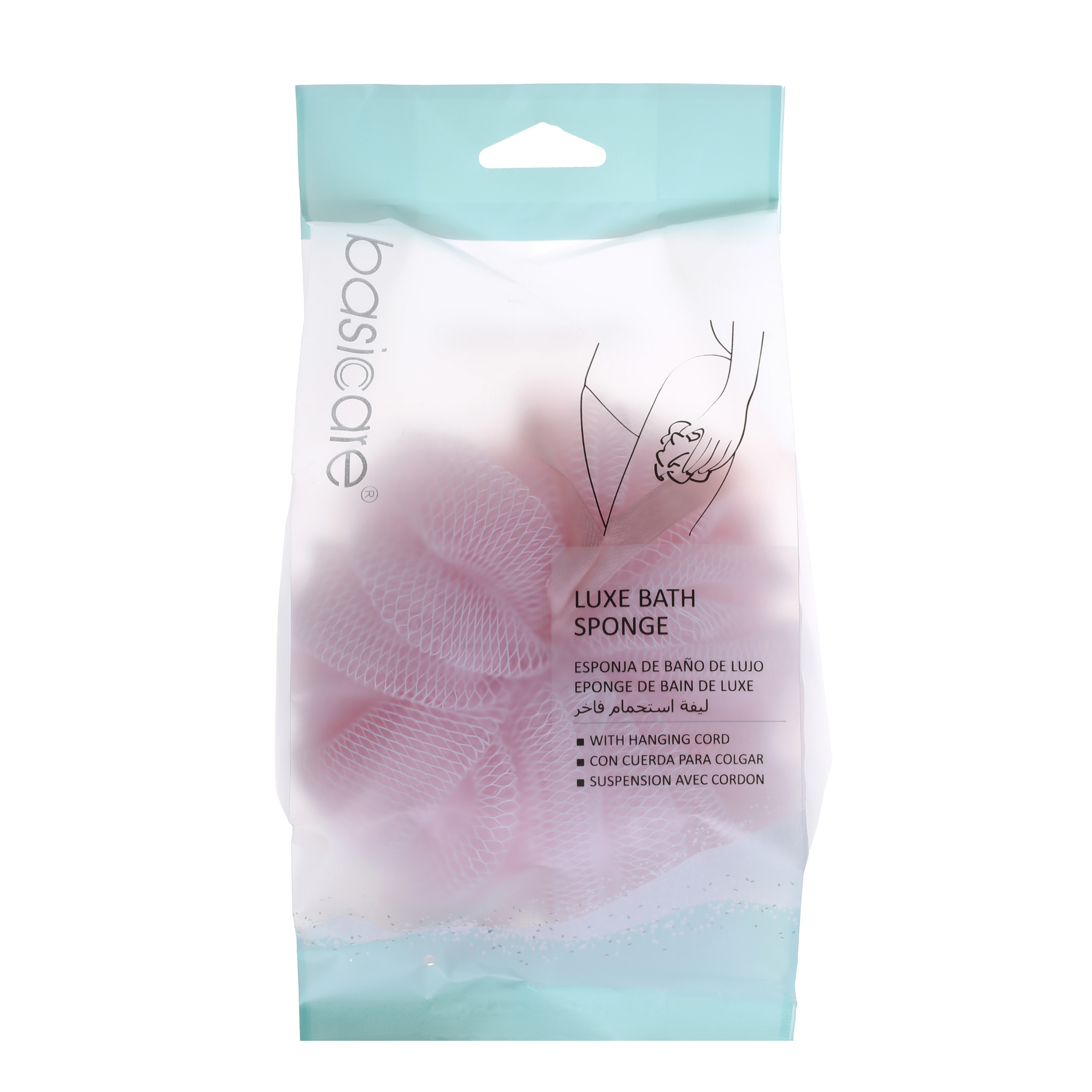 Mesh Pumpkin Body Sponge 70 gram (2.47Oz) (pink)