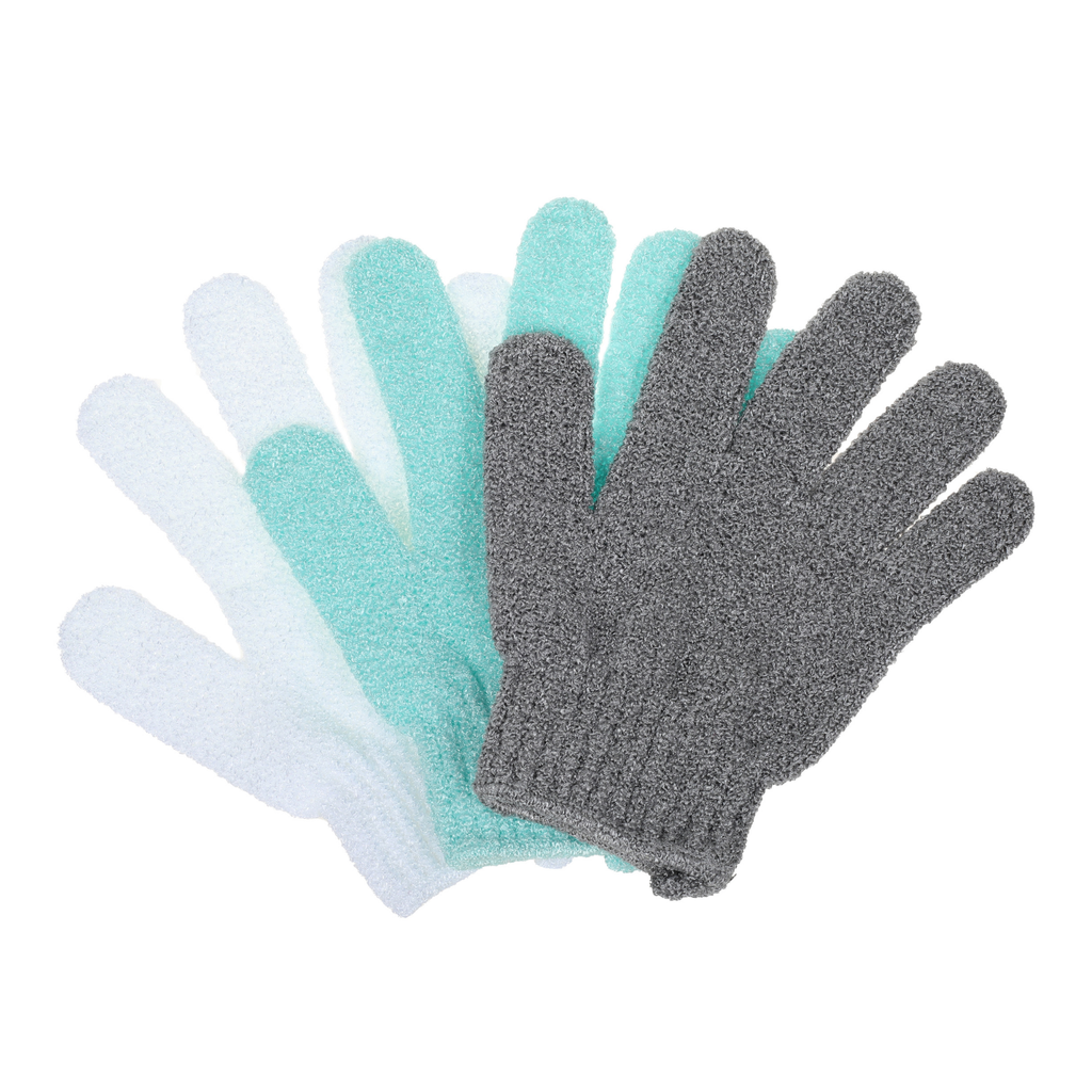 Exfoliating Body Gloves, Pack of 3 by basicare