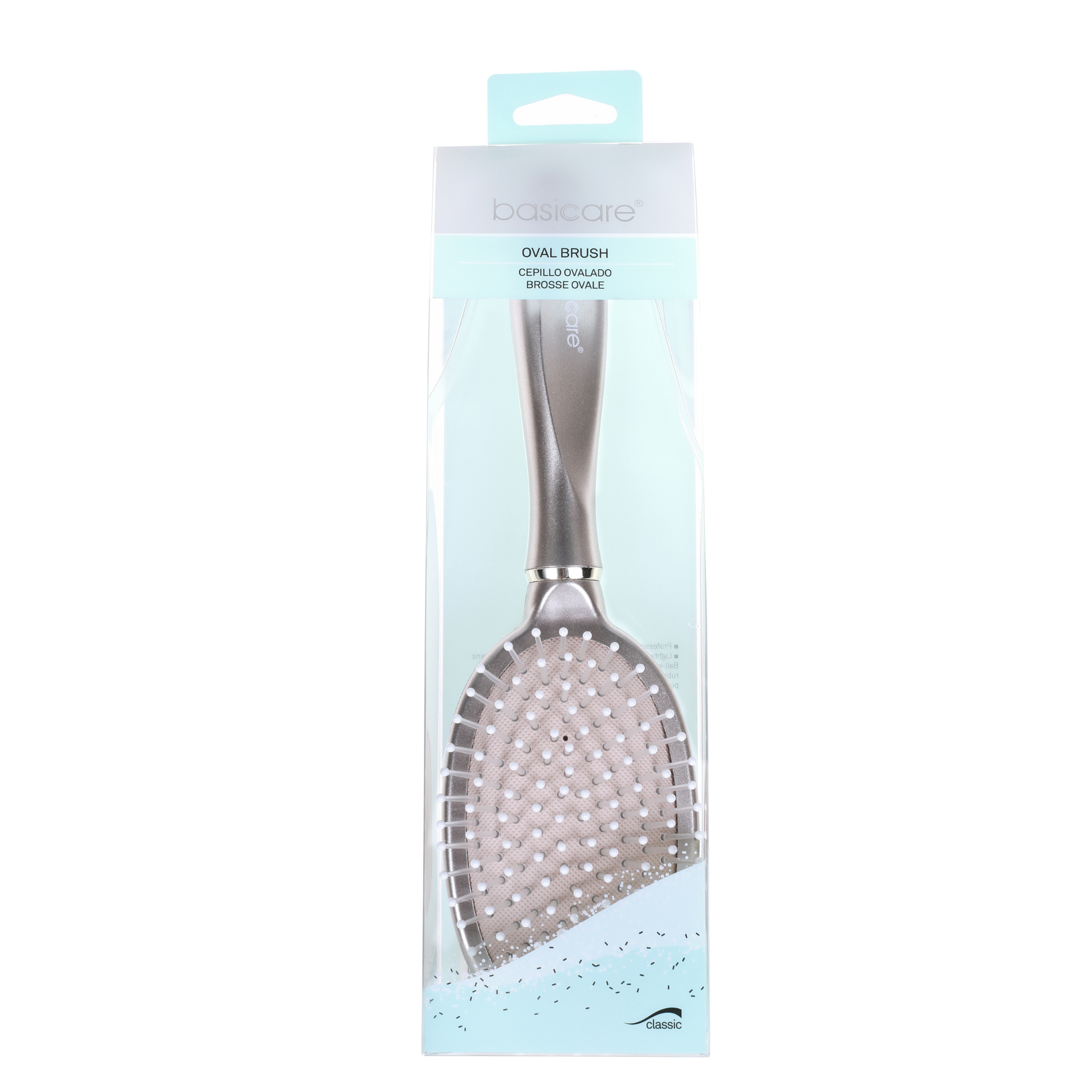 Oval Brush Soft Touch Rubberized Handle Anti Static