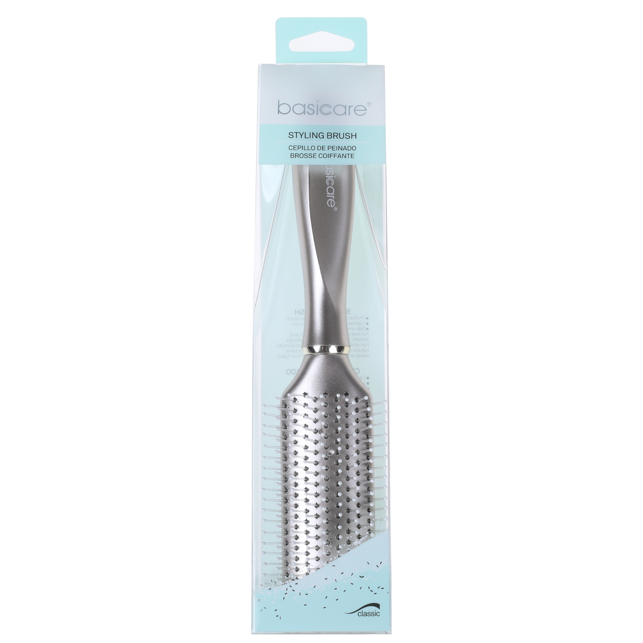 Styling Brush Soft Touch Rubberized Handle Anti Static