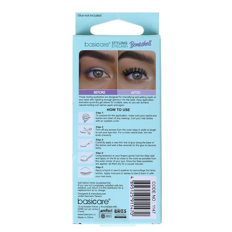 Couture False Eyelashes with Glue - Style 1147 - product view 3