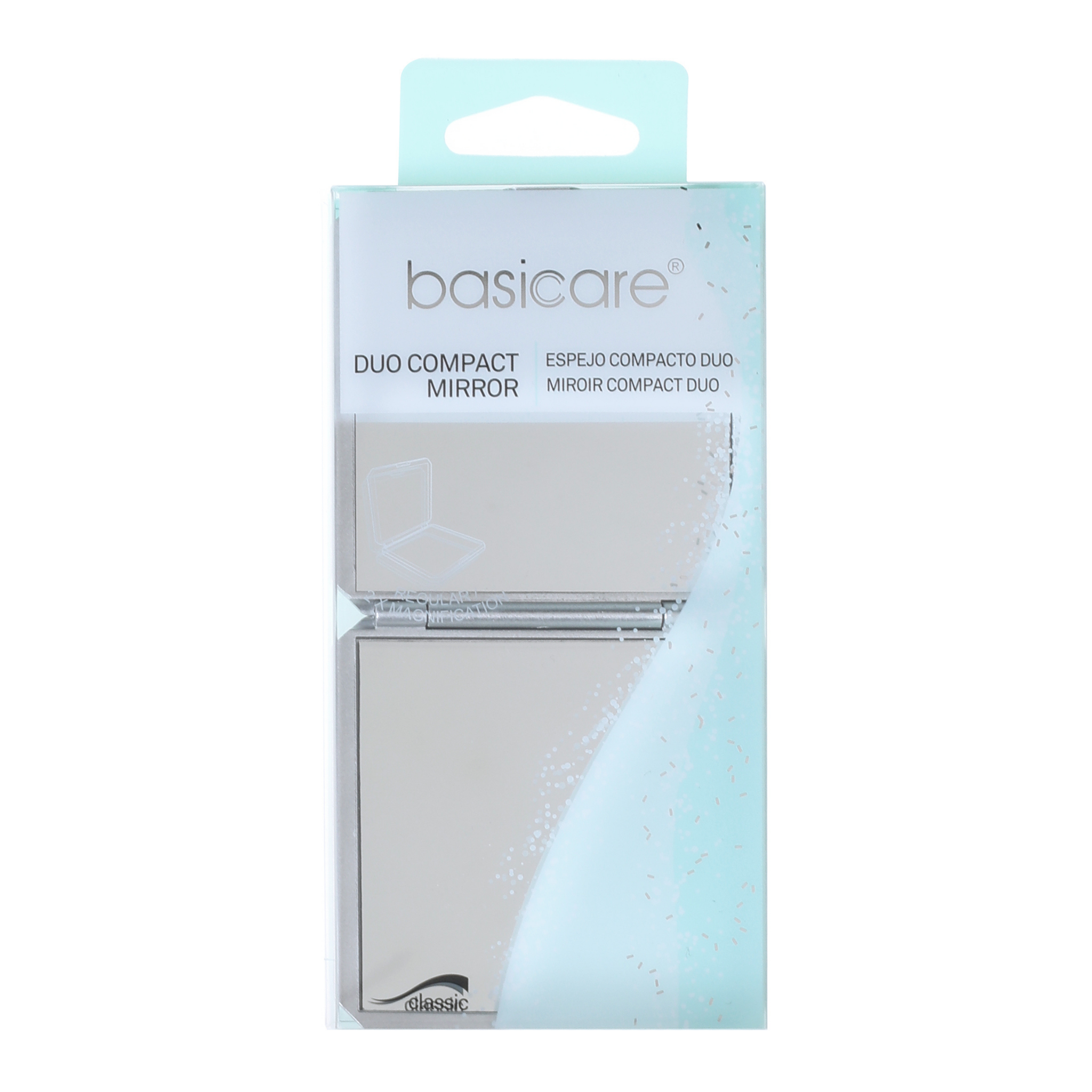 Folding Compact Mirror, Dual Side 1x/2x