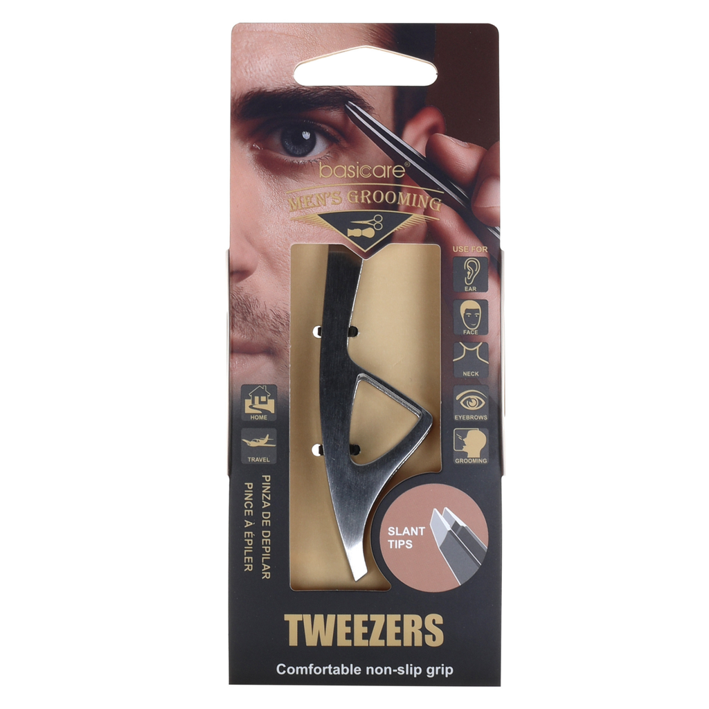 Non Slip Tweezer Stainless Steel by basicare