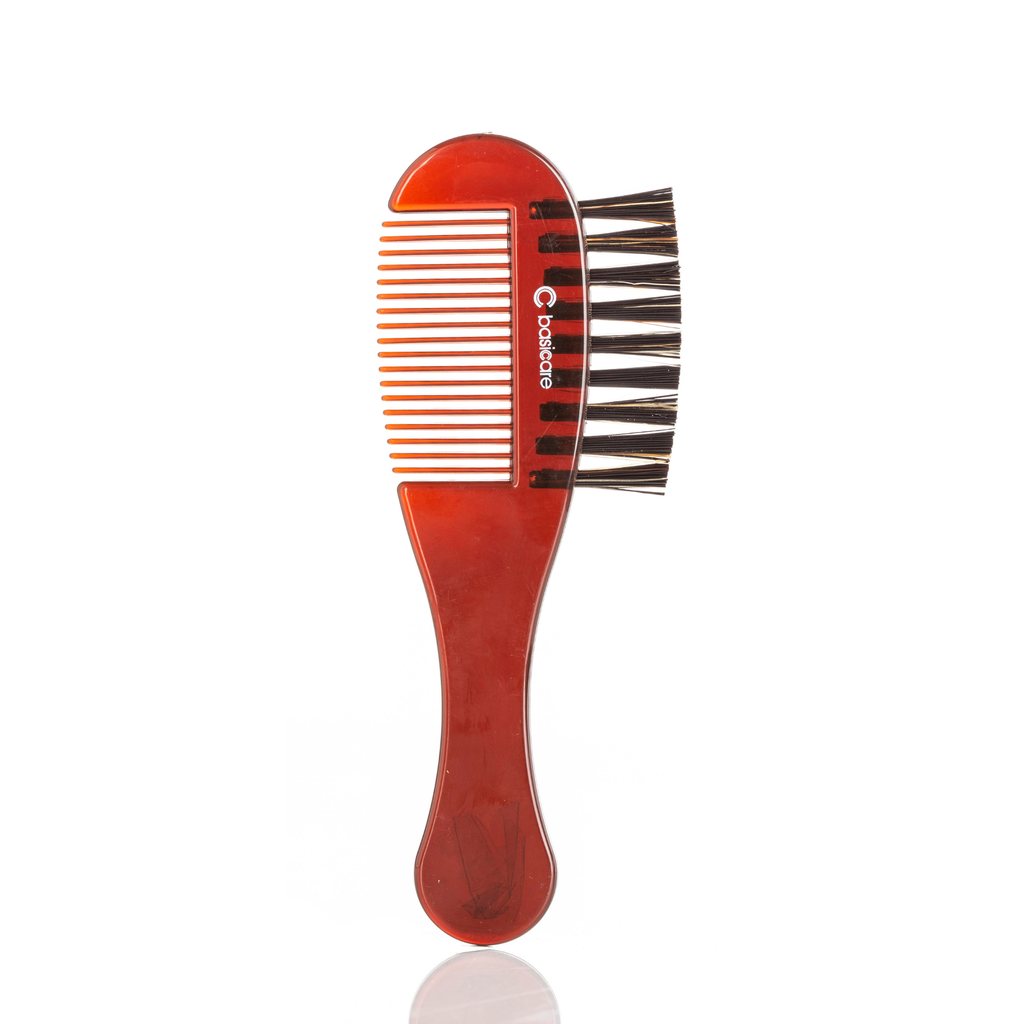 Moustache Trimming Kit Precision Hair Scissors Moustache Comb/Brush Storage Pouch by basicare