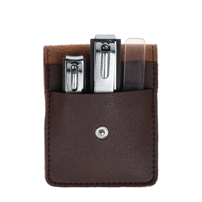 basicare Manicure Set 3pcs With Metal Tin Box