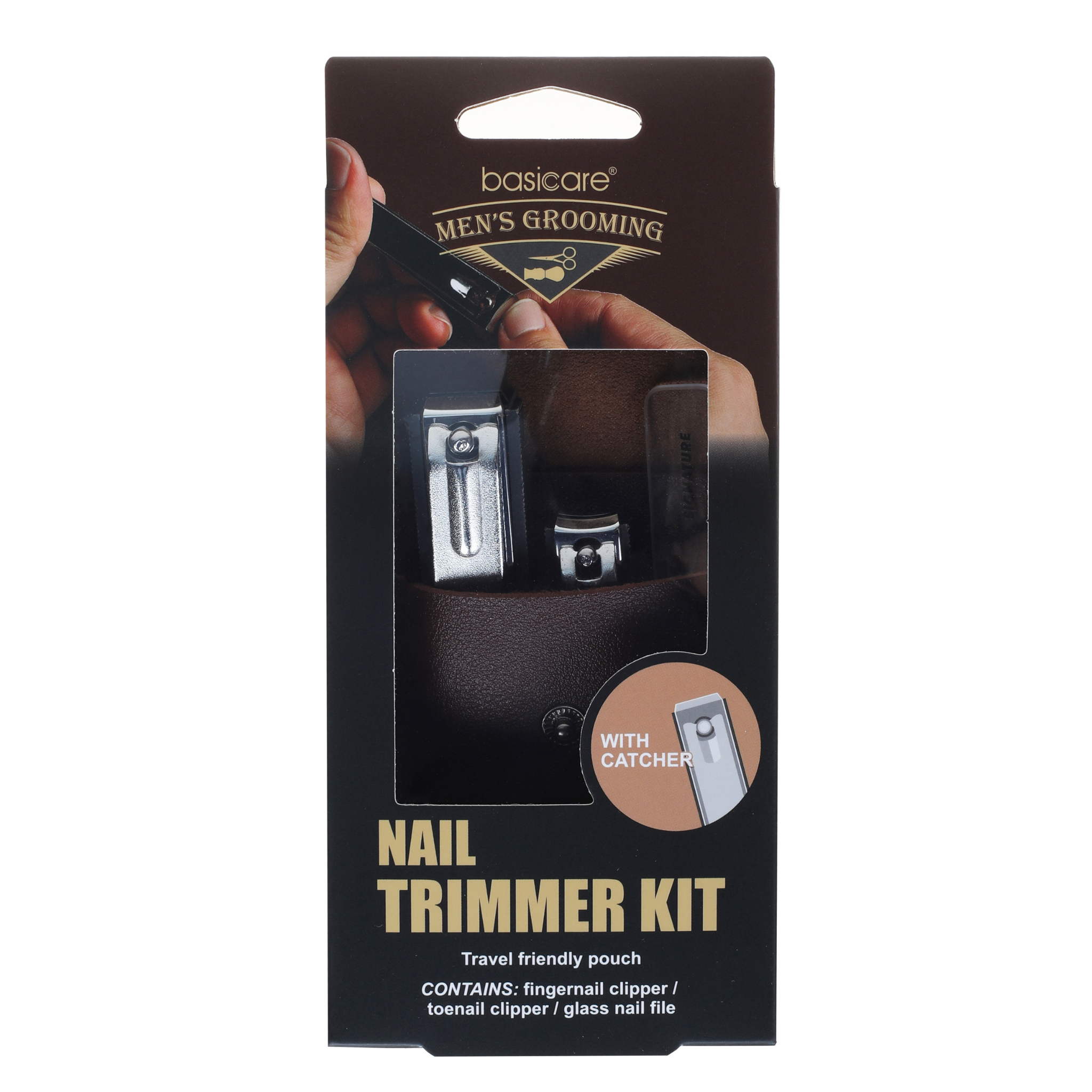 basicare Manicure Set 3pcs With Metal Tin Box