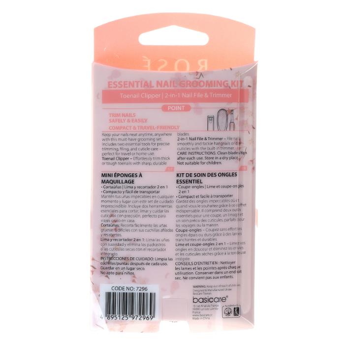 Rose Essential Nail Grooming Kit – Toenail Clipper & File