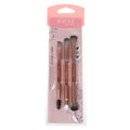 Rose Eye Makeup Brush Set – 3 Dual-Ended Brushes