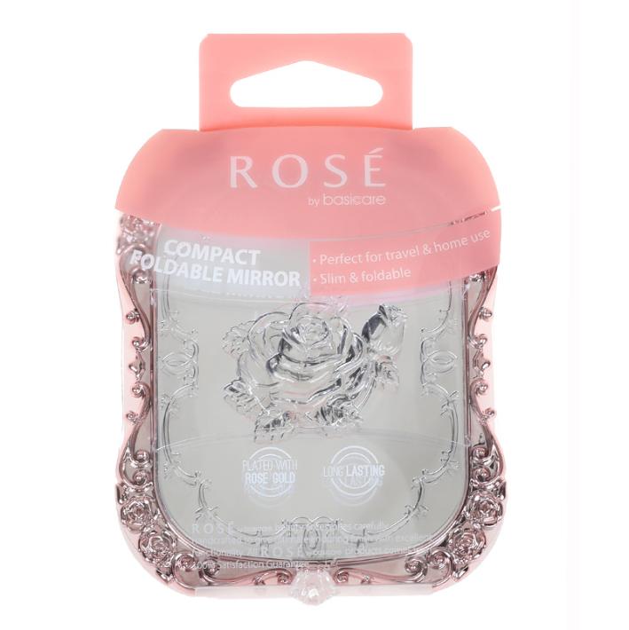 Rose Compact Foldable Mirror – Small