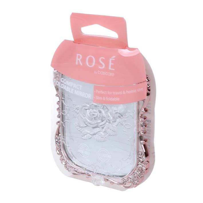 Rose Compact Foldable Mirror – Small