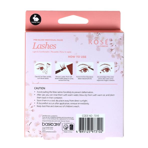 Rose Pre-Glued Individual False Lashes – Blossom 36pcs