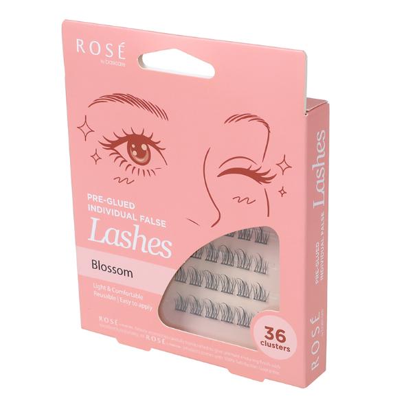 Rose Pre-Glued Individual False Lashes – Blossom 36pcs