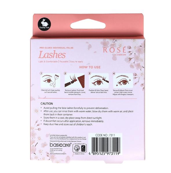 Rose Pre-Glued Individual False Lashes – Stage Queen 36pcs