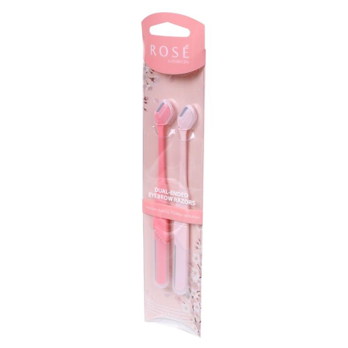 Rose Dual-Ended Eyebrow Razors – Pack of 2