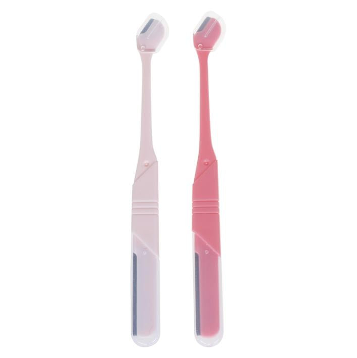 Rose Dual-Ended Eyebrow Razors – Pack of 2