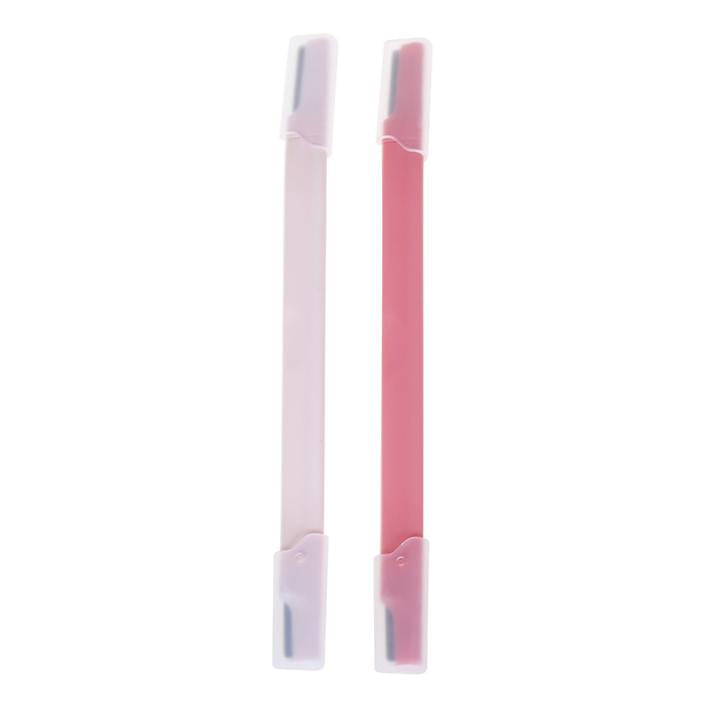 Rose Brow & Face Razors – Dual-Blade Design, Pack of 2