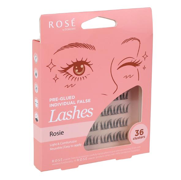 Rose Pre-Glued Individual False Lashes – Rosie 36pcs
