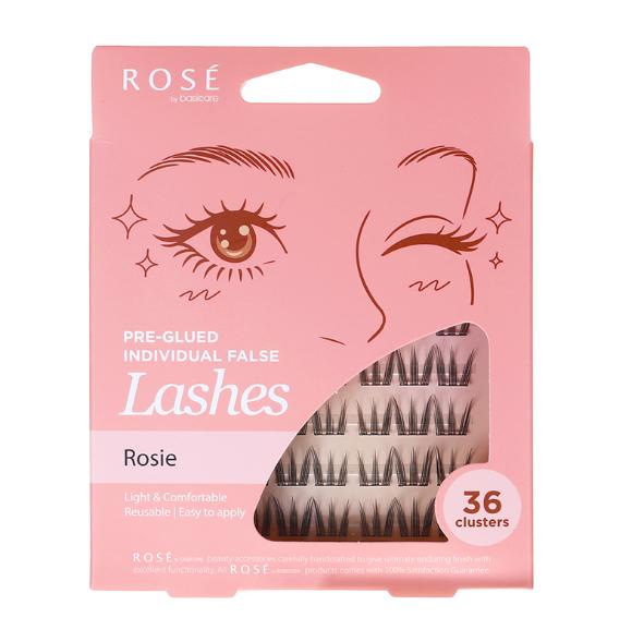 Rose Pre-Glued Individual False Lashes – Rosie 36pcs