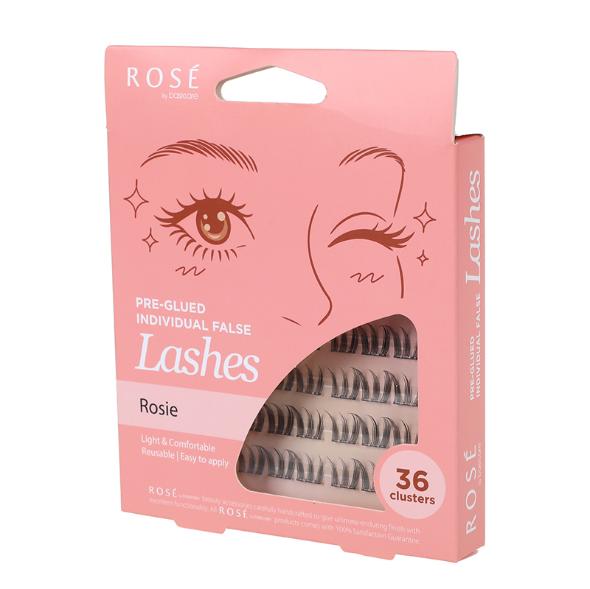 Rose Pre-Glued Individual False Lashes – Rosie 36pcs