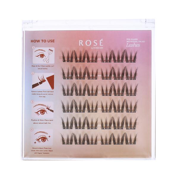 Rose Pre-Glued Individual False Lashes – Rosie 36pcs