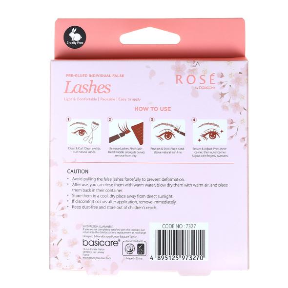 Rose Pre-Glued Individual False Lashes – Daydream 36pcs