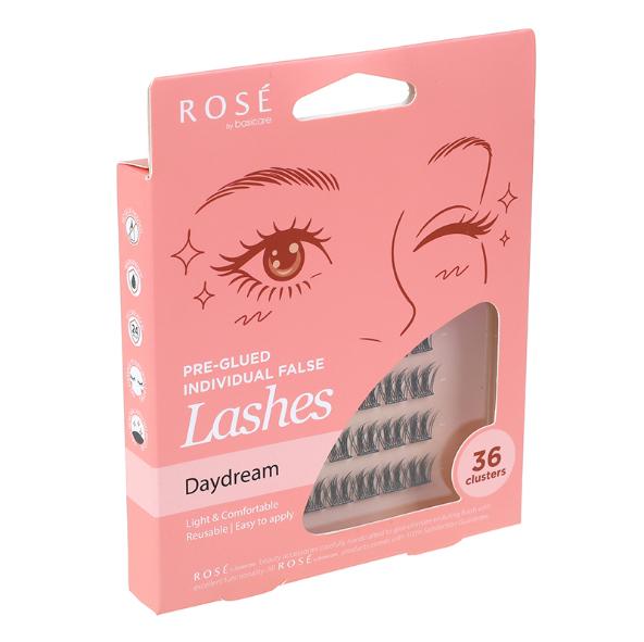 Rose Pre-Glued Individual False Lashes – Daydream 36pcs