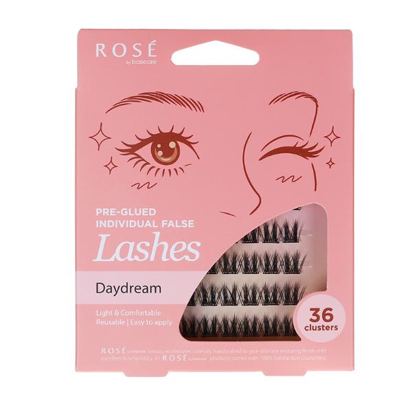 Rose Pre-Glued Individual False Lashes – Daydream 36pcs