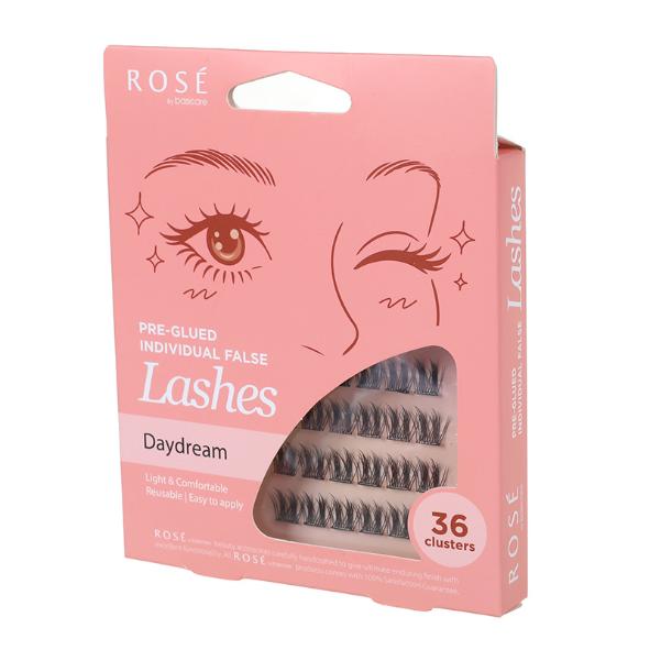 Rose Pre-Glued Individual False Lashes – Daydream 36pcs