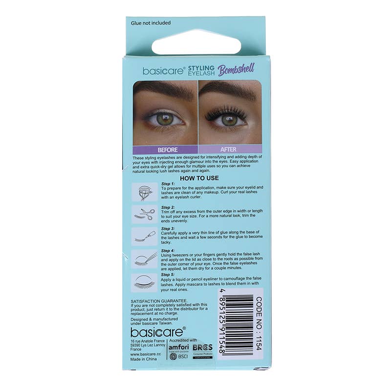 Couture False Eyelashes with Glue - Style 1154 - product view 3