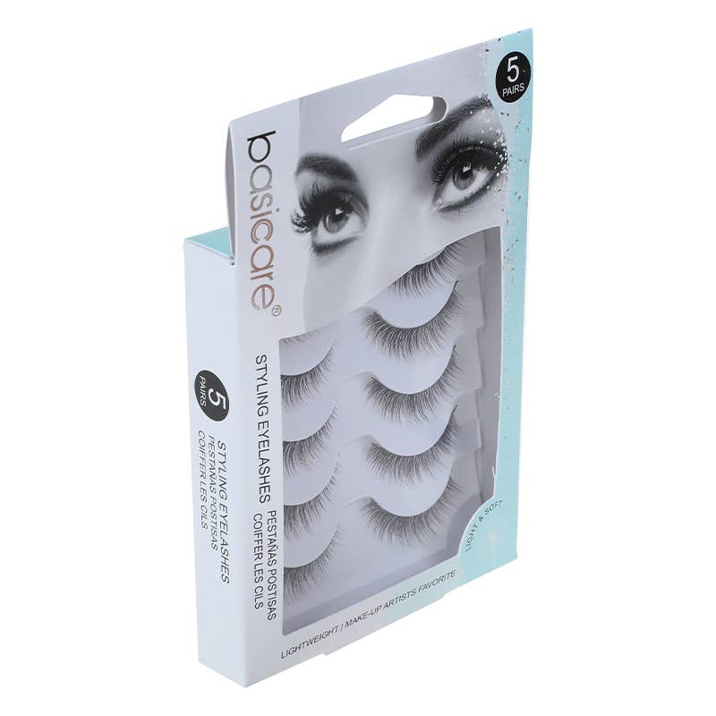 Styling False Eyelashes - 5 Pairs with Glue - product view 4
