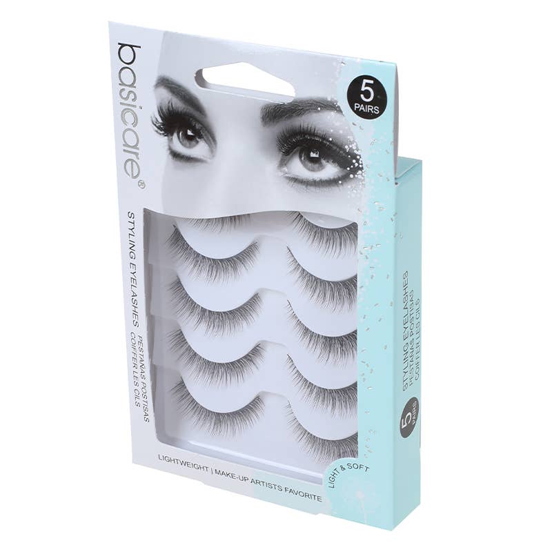 Styling False Eyelashes - 5 Pairs with Glue - product view 5